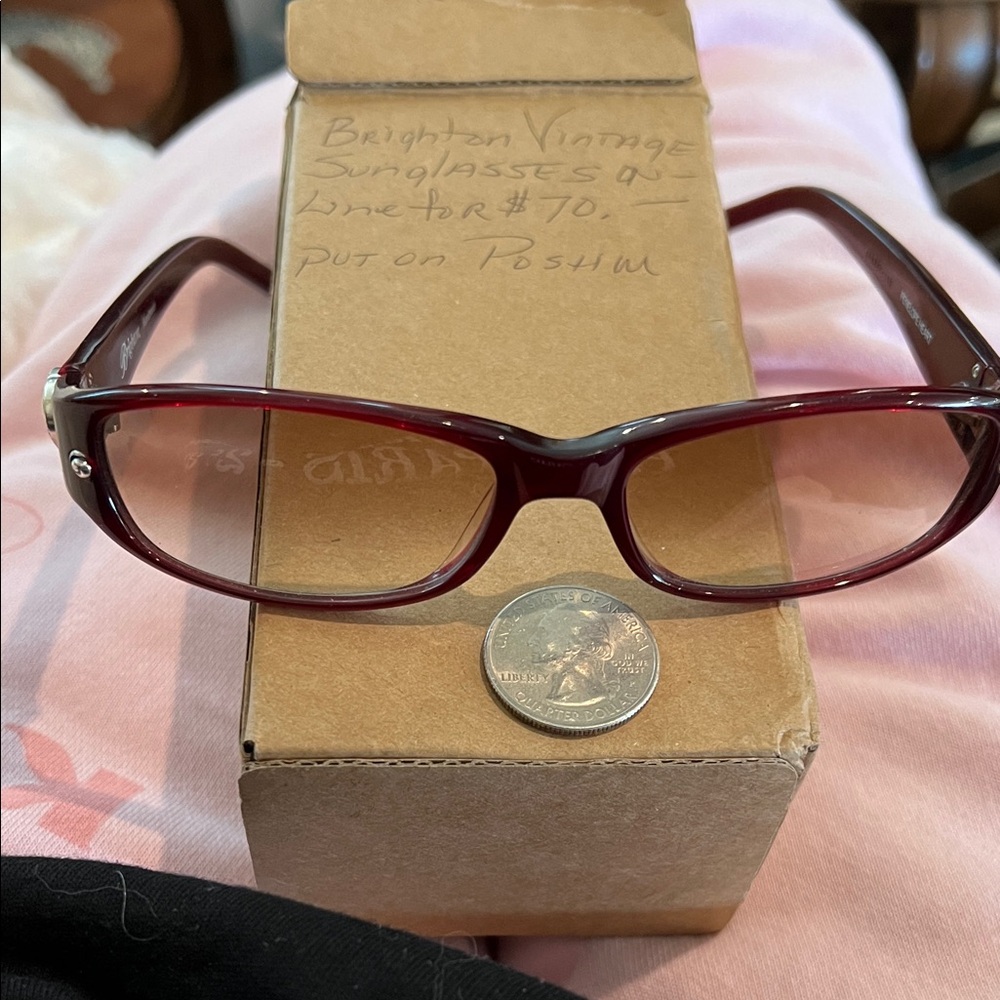 Brighton Women’s Burgundy Frame with Brown Gradient Lenses Sunglasses